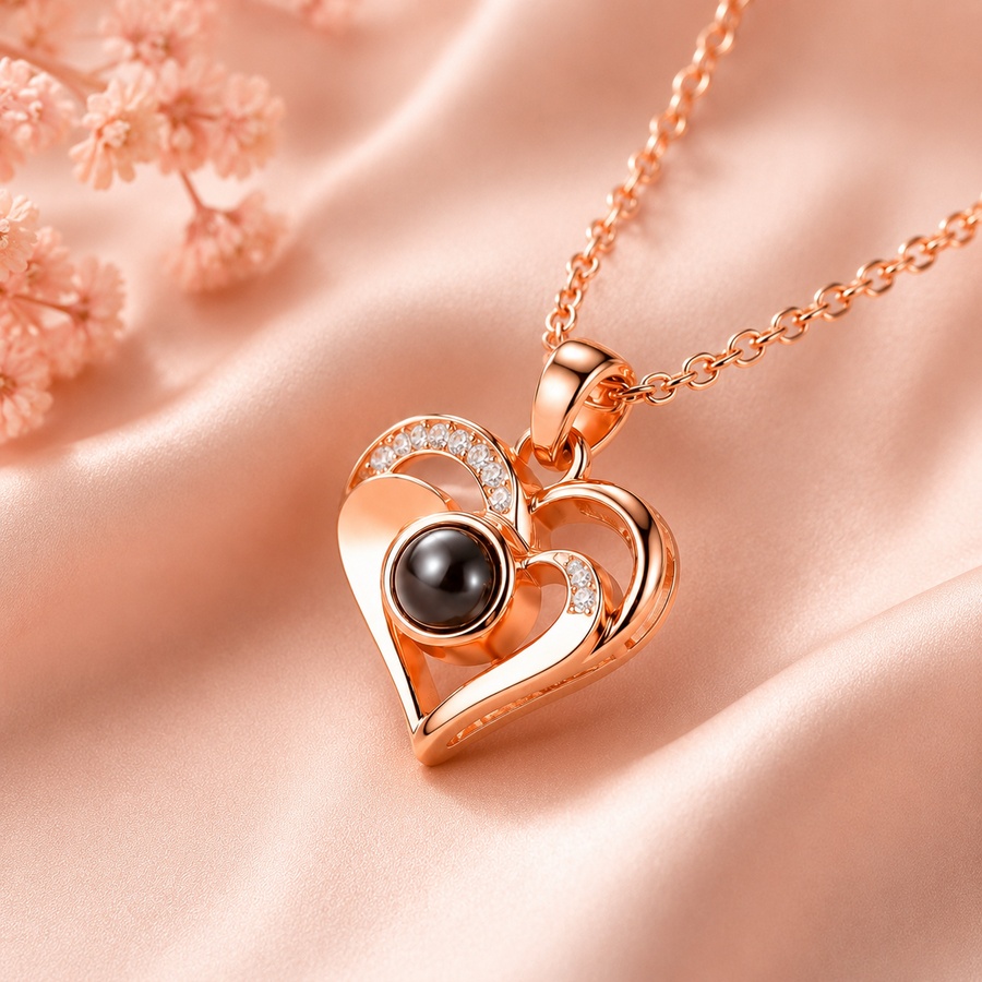 Elegant Heart PhotoJewels Necklace